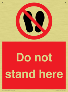 Do not stand here